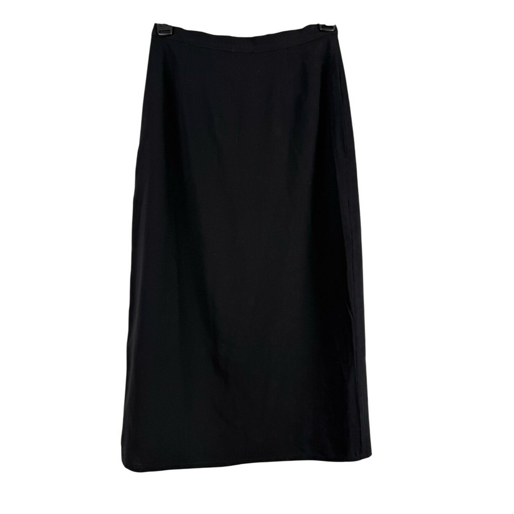 Dolce & Gabbana Black Midi Skirt IT 40 US 4 Made in Italy Office Siren 90s